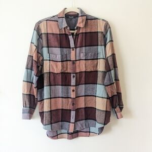 Madewell Flannel Sunday Shirt In Canosa Plaid
